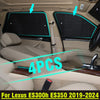 Lexus ES300h ES350 Sunshade / 4pcs / Privacy Black Silver (2019–2024)