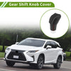 Lexus RX350 (2023-2024) Black Gray Faux Leather Car Gear Shift Knob Cover