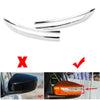 Nissan Kicks ABS Chrome Rear View Mirror Stripe Covers (2017-2019)