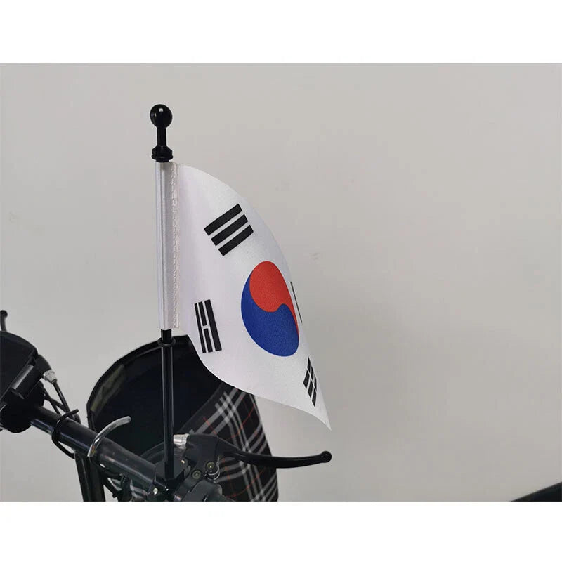 Harley, Honda, BMW - Universal Flag Holder Black Motorcycle Pole Mount