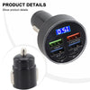 Vehicles 6-Port Car Charger with LED Display and USB Outputs