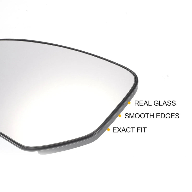 Honda Civic Left Side Heated White Mirror Glass (2012-2017)