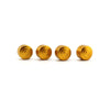Triumph Thruxton 900 EFI 4 x Gold Head Bolt Cover Nuts (2009-2015)
