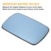 BMW 3 Series E30 E36 Right Side Blue Mirror Glass w/ Back Heated