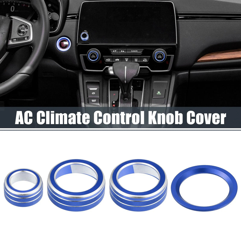 Honda CR-V 2017-2021 Blue 4pcs AC Knob Covers