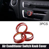 Suzuki JB64W JIMNY 3 x Car Air Conditioner Switch Knob Cover Rings (2018-2023)
