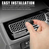 Honda Civic 4 x Aluminum Alloy Black Air Vent Outlet Knob Covers (2016-2021)