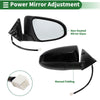 Toyota Camry Right Door Mirror / Manual Folding Gloss Black