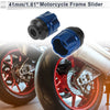 Various Models 2 x 14mm Aluminum Alloy Motorcycle Slider Frame Blue