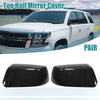 Chevy Suburban Tahoe GMC Gloss Black Top Half Mirror Cover Cap Overlay