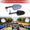M6 Rear View Mirrors / 1 Set / Side Rearview Mirror Black Aluminum Alloy