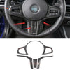 BMW 3 4 Series 4PCS Carbon Fiber Steering Wheel Cover Trim (2019–2023)