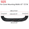 4 Bow Boot Cover 4 x Bimini Top Boat Shade No Frame Black