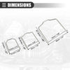 BMW E39 E38 E60 E90 (1997-2013) - Metal Silver Tone 1 Set Radiator Hose Clip
