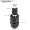 Motorcycle 2pcs / 7/8" 22mm / Motorcycle Bar Ends Plug Aluminum Alloy Black