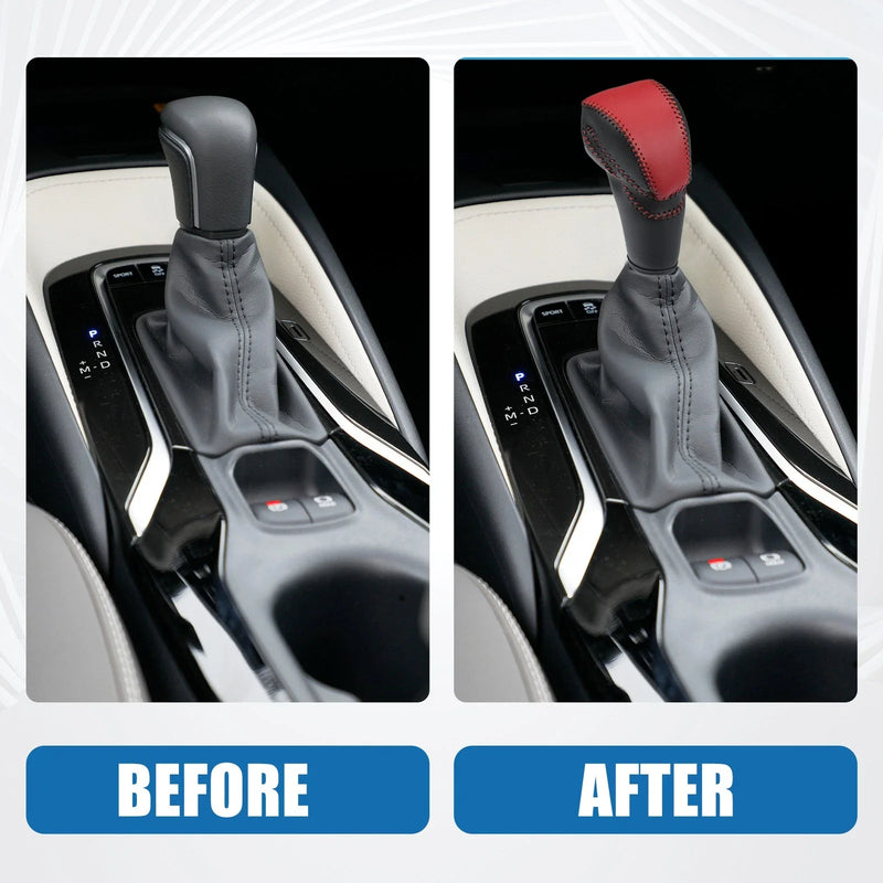 Honda Accord 2003-2007 - Black Faux Leather Gear Shifting Knob Cover