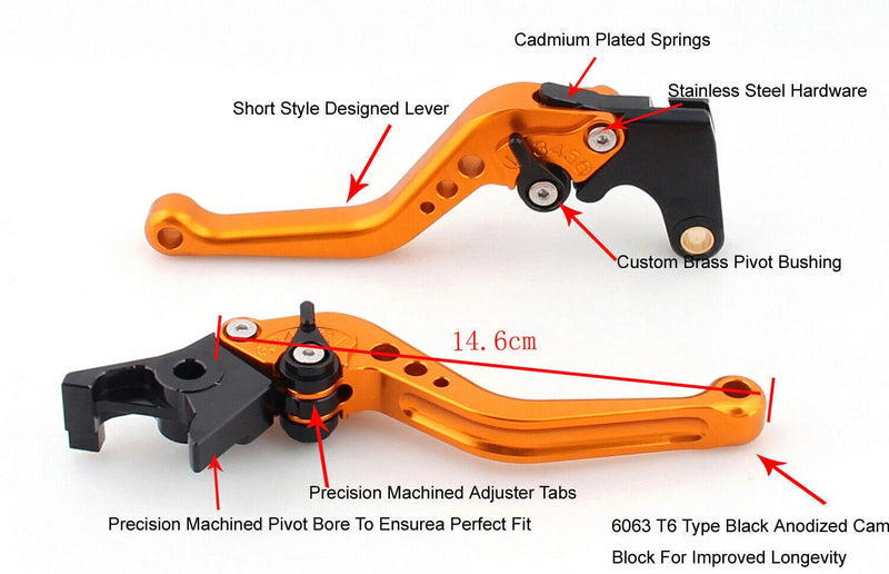 Suzuki Hayabusa / GSXR1300 (2008-2014) Black Brake Clutch Lever