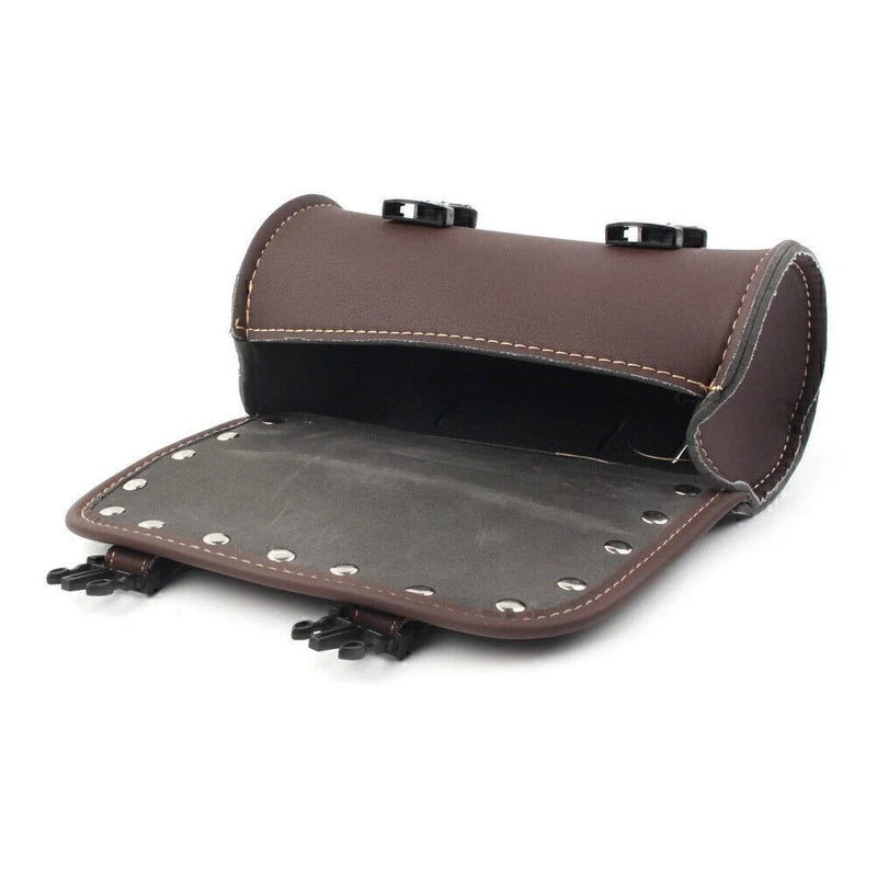 Handlebar Sissy Bar Saddlebag Retro Motorcycle Mini PU Leather Tool Bag