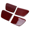 Honda Accord Red Carbon Fiber Interior Door Handle Shell Cover (2014-2017)