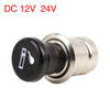 Car Motorcycle Cigarette Lighter Power Socket Outlet 12V-24V