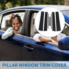 Toyota Yaris 8 Pcs Black Door Pillar Window Trim (2005-2014)