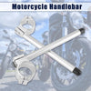 Pair 51mm Motorcycle Handlebar Clip Ons Handle Bar Universal Silver Tone