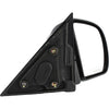 Black Textured Manual Side View Mirror Passenger Right RH