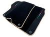 Ferrari California with Alcantara Beige Trim Black Floor Mats (2008-2014)