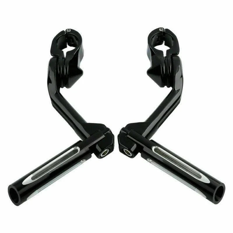 Harley 1 1/4" Black Foot Peg Mount Clamps