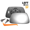 Jeep Grand Cherokee Left Side White Heated Mirror Glass (2005-2010)