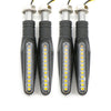 Bike 4 x Universal Motorcycle LED Amber Turn Signal Lights