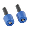Universal Motorcycle 1in Blue Handlebar Hand Grips & End Caps