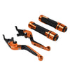 Honda CBR125R CBR250R Orange Extendable Brake Clutch Levers (2004-2016)