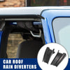 Jeep Wrangler Car Rain Diverters 1 x Pair ABS Water Gutter Extension (2018-2020)