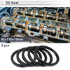 Oil Seal 92x110x10mm Nitrile Rubber Rotary Shaft Seal Black 5 Pcs