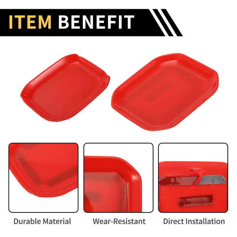 Jeep Gladiator Red Exterior Door Handle Bowl Cover Trims (2020-2024)