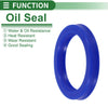 Oil Seal Rotary Shaft Seal TPU 50x65x9mm High Pressure Blue 5 Pcs