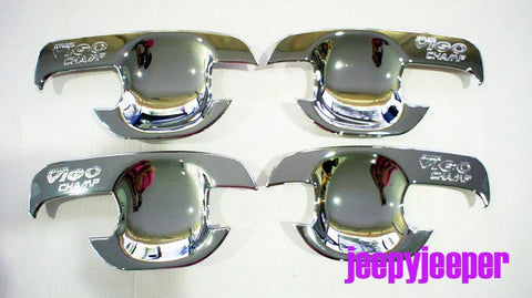 Toyota Hilux MK7 Vigo Champ Chrome Door Handle Cover Insert Bowl Trim (2005-2015)