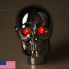 Manual Transmission Car Red LED Skull Head Gear Shift Knob (Fits Most Models)