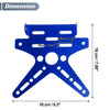 Motorcycle Plate Mount Aluminum Alloy Blue 26*10 mm Hole