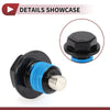 Nissan Infiniti (1102601M02) Blue Black Oil Drain Plug Set