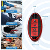 Nissan Cabstar Red Silicone Smart Key Fob Case Cover Protector (2008-2009)
