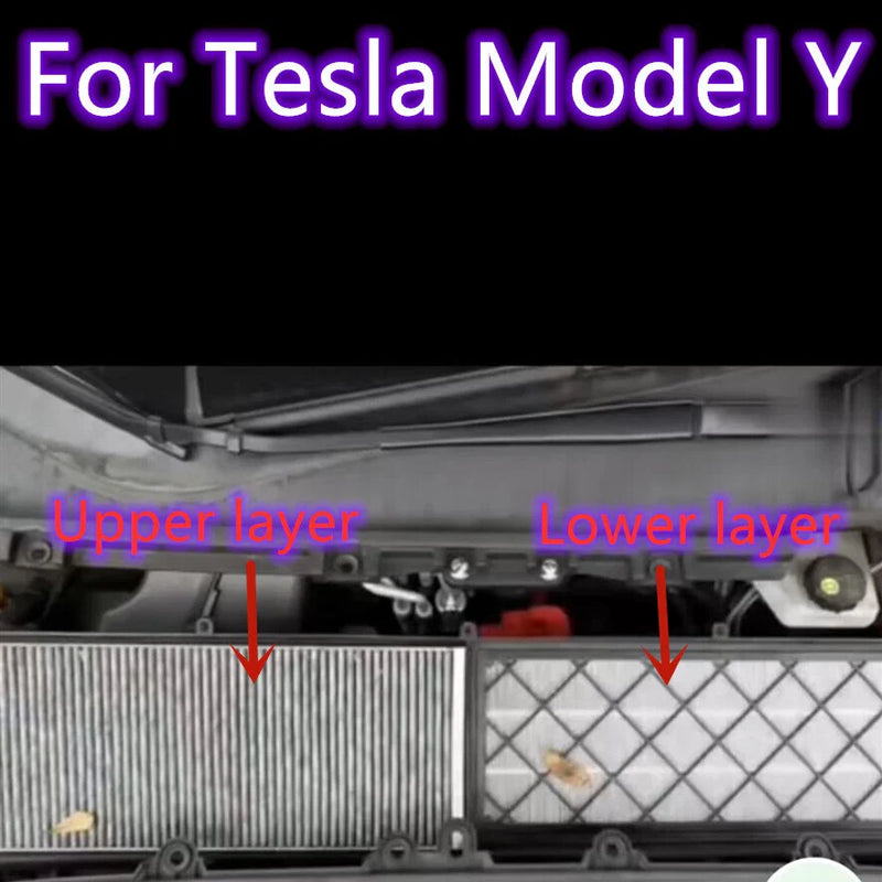 Tesla Model Y 4x Air Filter HEPA Inlet Activated Carbon (2020–2023)