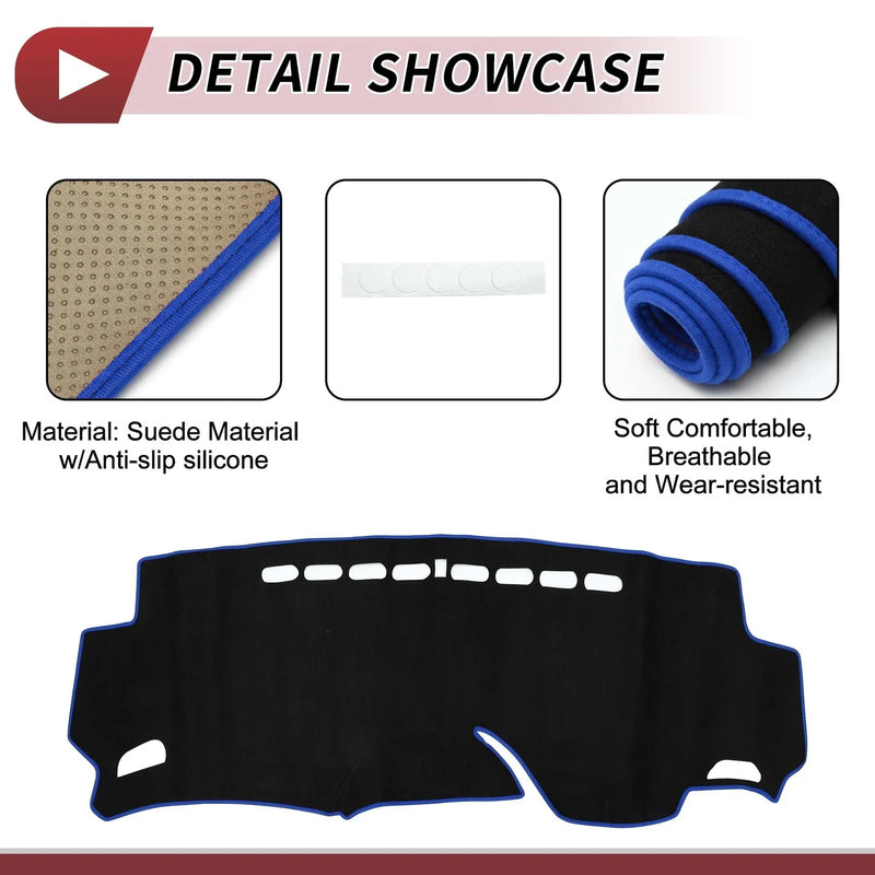 HONDA Shuttle 2015-2024 Sun Protector Pad Black Blue Dashboard Dash Cover Mat