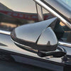 Ford Fiesta Mk7 Carbon Black Rearview Door Side Mirror Cover Caps (2012-2016)