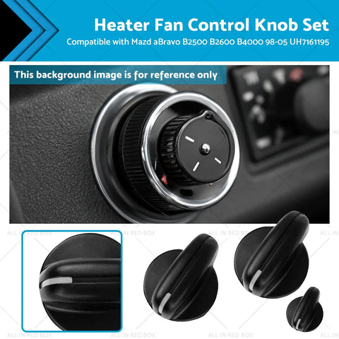 Mazda Bravo B2500 B2600 B4000 Heater Fan Knob Set (1998-2005)