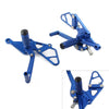 YAMAHA FZ-07 MT-07 (2013-2017) Blue Footrests Pegs Rearset Adjust