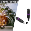 Honda Motorcycle Frame Slider Exhaust Anti Crash Fall Protector Purple 2 x