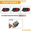 Dodge Ford Mustang (2015-2016) Black OLED Tail Lights Assembly