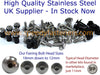 Suzuki GSX-R1000 Inox Fork Head & Windscreen Bolts (2007–2008)